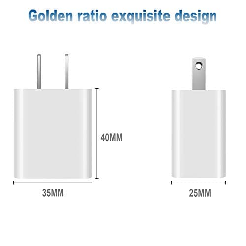 USB Wall Charger Block 2Pack Dual Port Cube Plug Power Charging Adapter Brick for Apple,for iPhone 16/17/Air/15/14/13/12/XS Max/XR/X/8/8 Plus/7/6,foriPad Mini/Air,for Samsung,for Kindle Fire,for LG