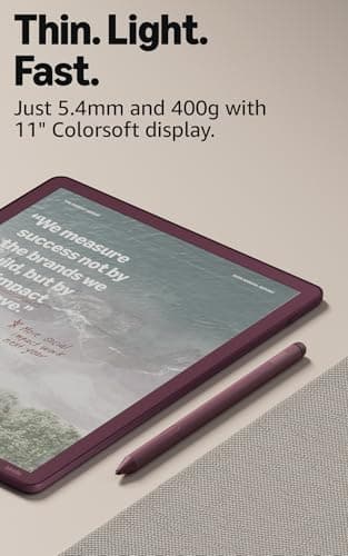Amazon Kindle Scribe Colorsoft 64GB (newest model) — 11” paper-like color display with front light — Thin, light, powerful — Write in notebooks, documents, and books. Includes Premium Pen - Graphite