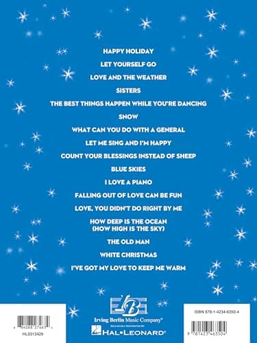 Irving Berlin White Christmas: The Musical | Piano Vocal Sheet Music from Broadway Holiday Stage Show | Vocal Selections Songbook with 17 Classic Christmas Songs | Easy to Intermediate Arrangements