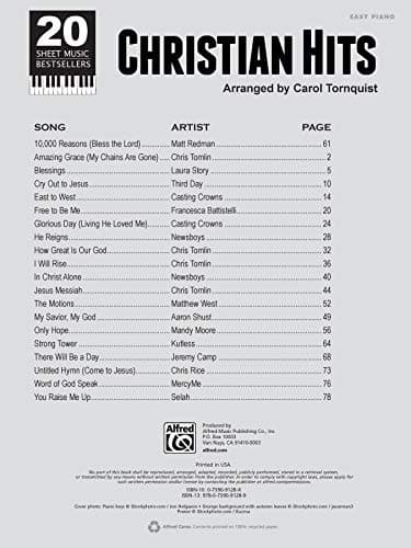 Christian Hits: Easy Piano