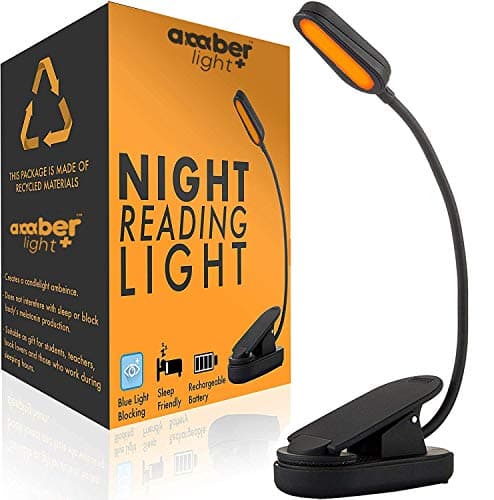 Amber Book Light Review: Blue Light Blocking Night Reading Light