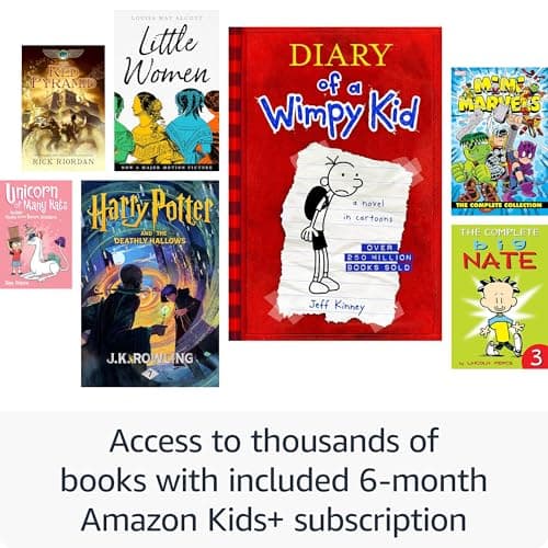 Amazon Kindle Paperwhite Kids 16GB (newest model) – larger 7" glare-free display – Kids read an average of 1+ hour per day with Kindle – Cyber City