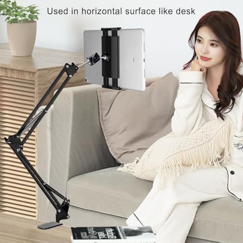 Awlbstruse Tablet Stand Phone Holder for Bed,iPad Holder for Desk, Headboard,Bedside,Table, Compatible with iPhone iPad Kindle or Other 4.5-13" Screen Device