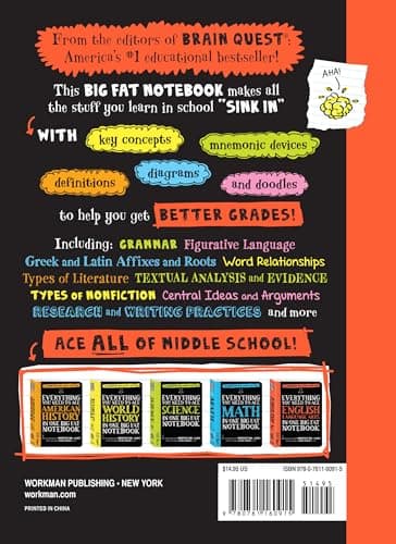 Workman Publishing Everything You Need to Ace English Language Arts in One Big Fat Notebook