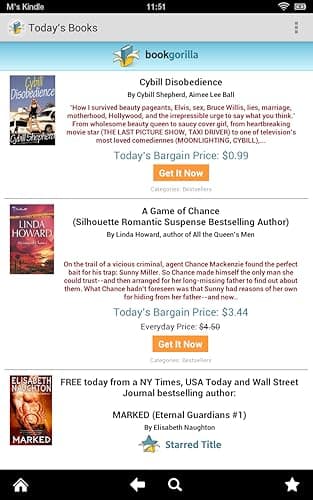 BookGorilla: Free eBooks, Bestsellers, and Bargain eBooks for Kindle Readers