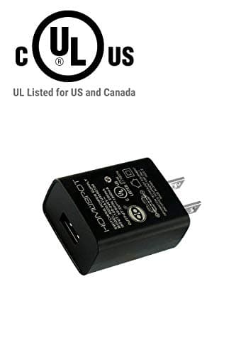 UL Certified USB Wall Charger Power Supply 5v1A (1000mA) Universal Portable Travel Power Adapter Plug Block High Speed for iPhone iPad iPad Samsung HTC LG iPod Nokia Travel Office Home Use