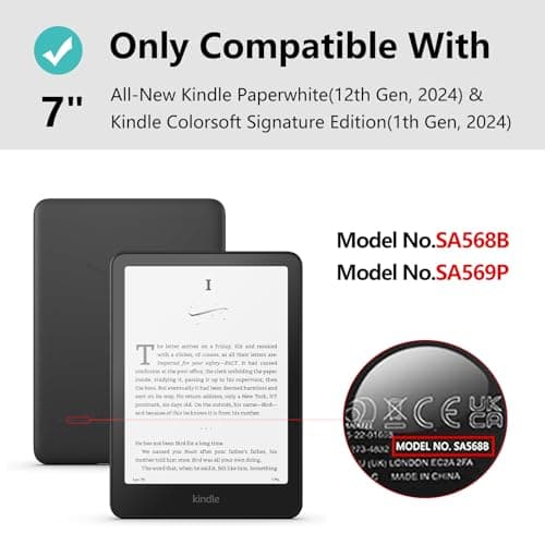 MOROCK Case for All-New 7" Kindle Paperwhite and Colorsoft Paperwhite Signature Edition(12th Generation-2024 Released),Premium PU Leather Cover with Hand Strap, Auto Wake/Sleep, Khaki Leopard Print