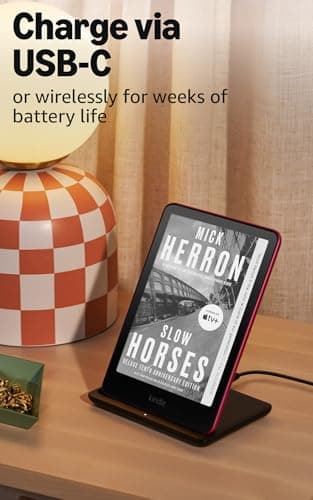 Amazon Kindle Paperwhite Signature Edition 32GB (newest model) – 20% faster with auto-adjusting front light, wireless charging, and weeks of battery life – Metallic Black