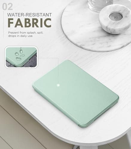 MoKo Case Fits 6" All-New Kindle (11th Generation-2024/2022 Release), Lightweight Shell Cover with Auto Wake/Sleep for Kindle 2024/2022 11th Gen e-Reader, Matcha